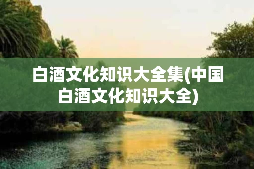 白酒文化知识大全集(中国白酒文化知识大全)