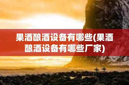 果酒酿酒设备有哪些(果酒酿酒设备有哪些厂家)