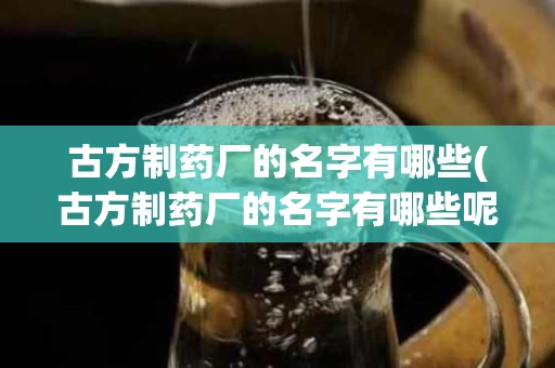 古方制药厂的名字有哪些(古方制药厂的名字有哪些呢)
