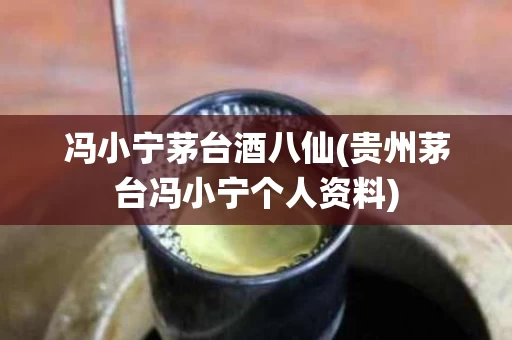 冯小宁茅台酒八仙(贵州茅台冯小宁个人资料)
