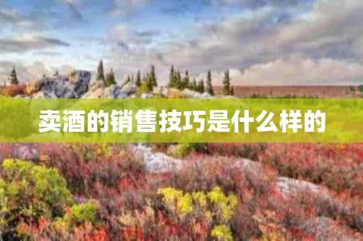 卖酒的销售技巧是什么样的