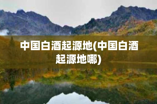中国白酒起源地(中国白酒起源地哪)