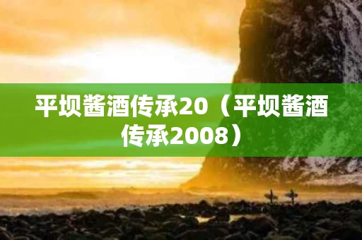 平坝酱酒传承20（平坝酱酒传承2008）