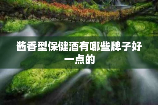 酱香型保健酒有哪些牌子好一点的