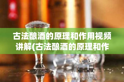 古法酿酒的原理和作用视频讲解(古法酿酒的原理和作用视频讲解大全)
