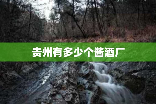 贵州有多少个酱酒厂