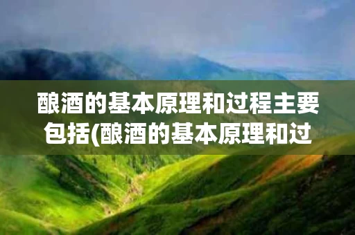 酿酒的基本原理和过程主要包括(酿酒的基本原理和过程主要包括哪些内容)