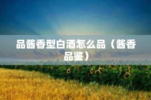 品酱香型白酒怎么品（酱香品鉴）