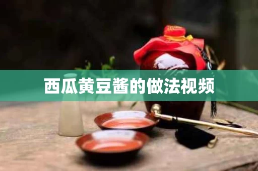 西瓜黄豆酱的做法视频