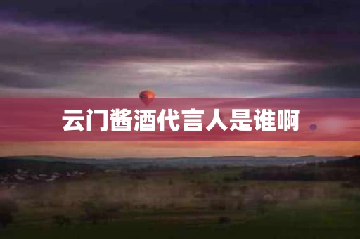 云门酱酒代言人是谁啊