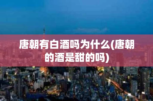 唐朝有白酒吗为什么(唐朝的酒是甜的吗)