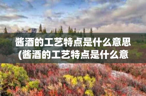 酱酒的工艺特点是什么意思(酱酒的工艺特点是什么意思啊)