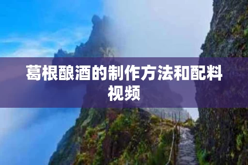 葛根酿酒的制作方法和配料视频