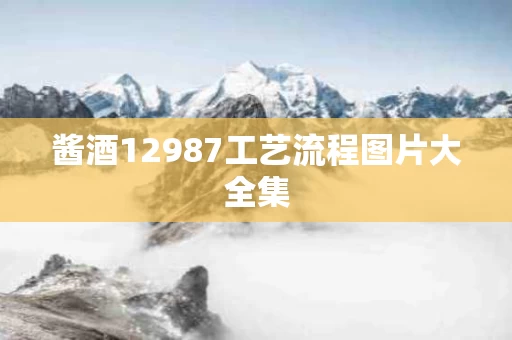 酱酒12987工艺流程图片大全集
