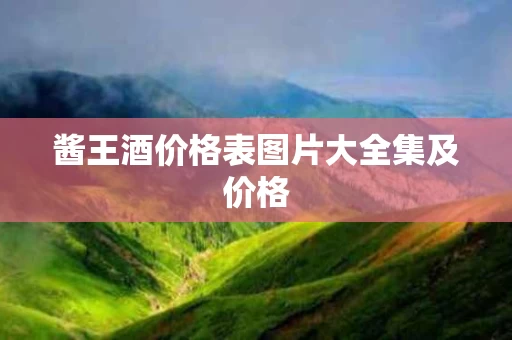 酱王酒价格表图片大全集及价格