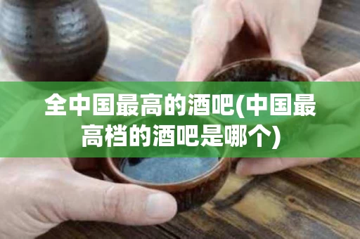 全中国最高的酒吧(中国最高档的酒吧是哪个)