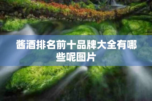 酱酒排名前十品牌大全有哪些呢图片