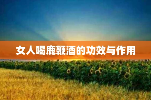 女人喝鹿鞭酒的功效与作用