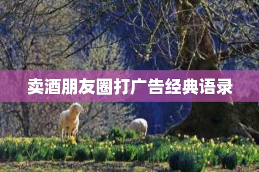 卖酒朋友圈打广告经典语录