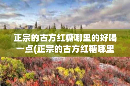 正宗的古方红糖哪里的好喝一点(正宗的古方红糖哪里的好喝一点呢)