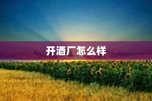 开酒厂怎么样