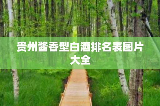 贵州酱香型白酒排名表图片大全