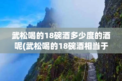 武松喝的18碗酒多少度的酒呢(武松喝的18碗酒相当于现在多少度)