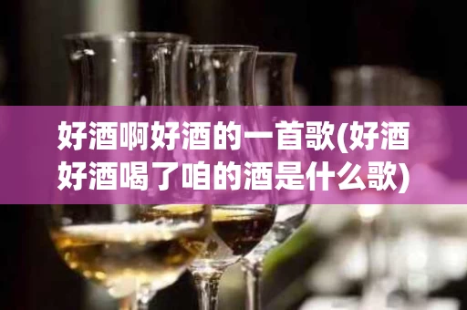 好酒啊好酒的一首歌(好酒好酒喝了咱的酒是什么歌)
