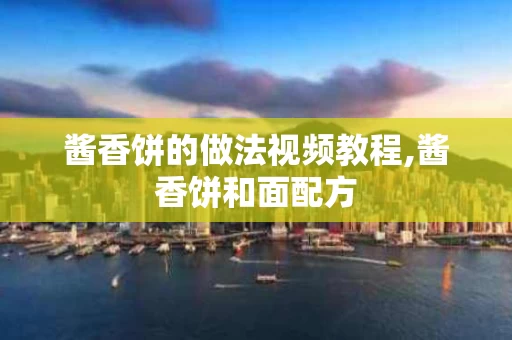 酱香饼的做法视频教程,酱香饼和面配方