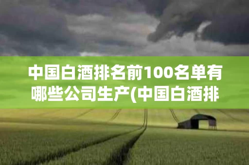 中国白酒排名前100名单有哪些公司生产(中国白酒排名前100名单有哪些公司生产的)
