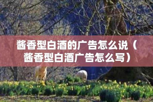 酱香型白酒的广告怎么说（酱香型白酒广告怎么写）