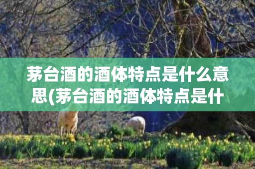 茅台酒的酒体特点是什么意思(茅台酒的酒体特点是什么意思啊)