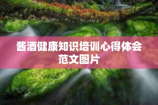 酱酒健康知识培训心得体会范文图片