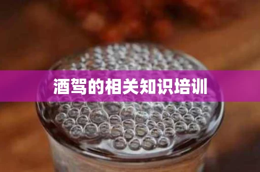酒驾的相关知识培训