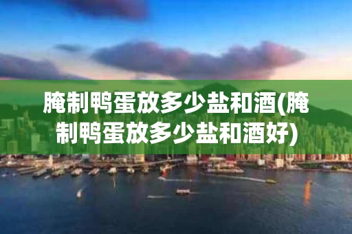 腌制鸭蛋放多少盐和酒(腌制鸭蛋放多少盐和酒好)