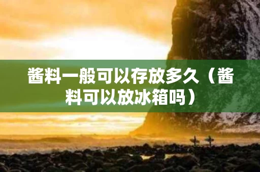 酱料一般可以存放多久（酱料可以放冰箱吗）