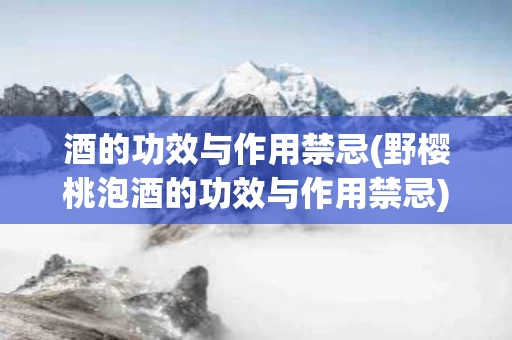 酒的功效与作用禁忌(野樱桃泡酒的功效与作用禁忌) 酒的功效与作用禁忌(野樱桃泡酒的功效与作用禁忌)