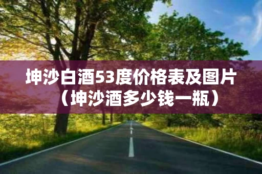 坤沙白酒53度价格表及图片（坤沙酒多少钱一瓶）