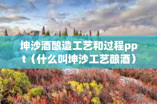 坤沙酒酿造工艺和过程ppt（什么叫坤沙工艺酿酒）