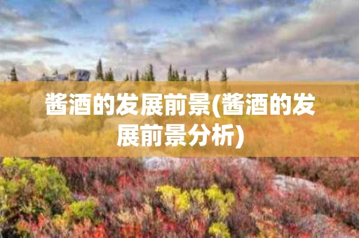 酱酒的发展前景(酱酒的发展前景分析)