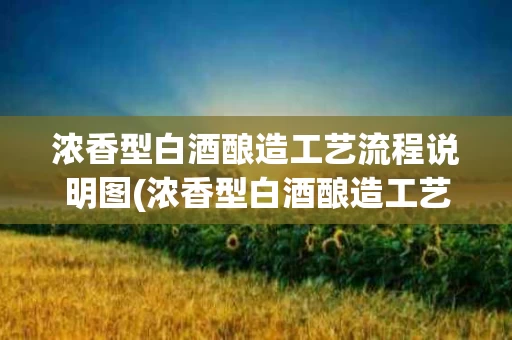 浓香型白酒酿造工艺流程说明图(浓香型白酒酿造工艺流程说明图解)