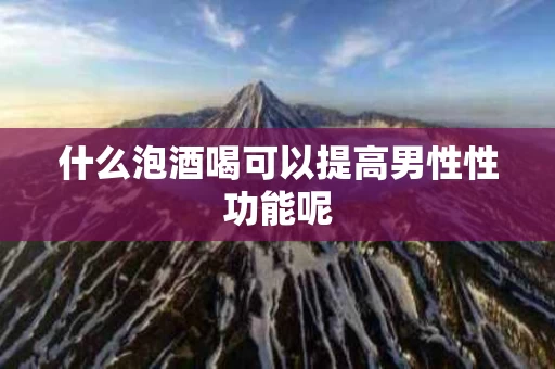 什么泡酒喝可以提高男性性功能呢