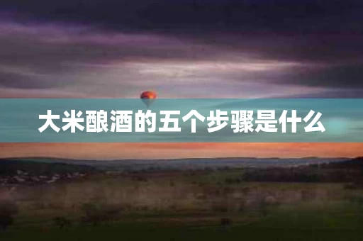 大米酿酒的五个步骤是什么