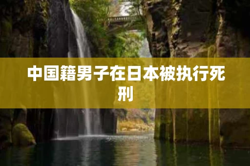 中国籍男子在日本被执行死刑