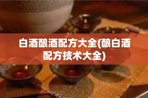白酒酿酒配方大全(酿白酒配方技术大全)