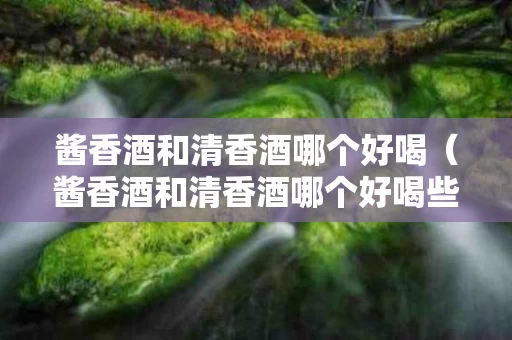 酱香酒和清香酒哪个好喝（酱香酒和清香酒哪个好喝些）