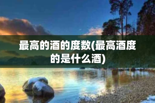 最高的酒的度数(最高酒度的是什么酒)