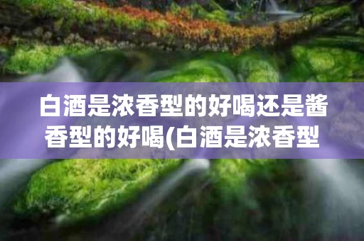 白酒是浓香型的好喝还是酱香型的好喝(白酒是浓香型的好喝还是酱香型的好喝一点)