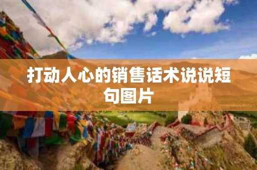 打动人心的销售话术说说短句图片