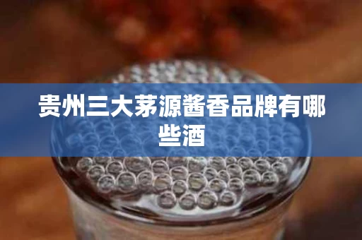 贵州三大茅源酱香品牌有哪些酒